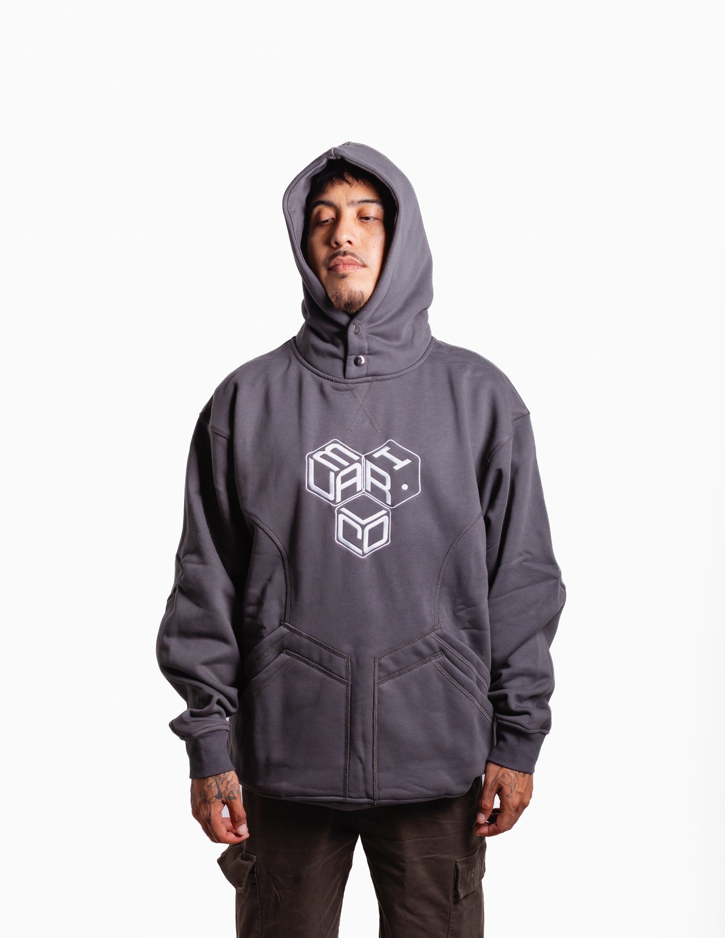 Grey Cube Hoodie